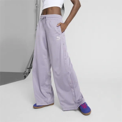 Puma Classics Women's Popper Pants In Pale Plum