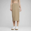 Puma Women's Classics Ribbed Midi Skirt In Oak Branch