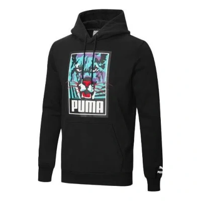 Puma Claw Pack Hoodie 'black White Blue'