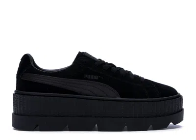 Pre-owned Puma Cleated Creeper Rihanna Fenty Black (women's) Sneakers In  Black
