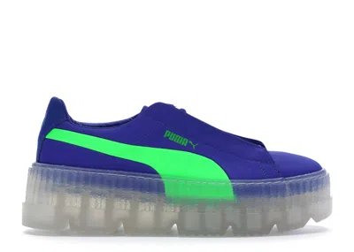 Pre-owned Puma Cleated Creeper Surf Rihanna Fenty Blue Green (women's) Sneakers In Dazzling Blue/green Gecko