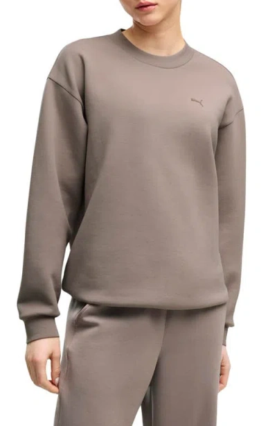 Puma Cloudspun Crewneck Sweatshirt In Gray