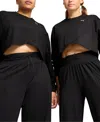 Puma Cloudspun Women's Crossover Crew In  Black