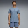 Puma Cloudspun Emboss T-shirt Men In Blue