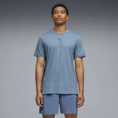 Puma Cloudspun Emboss T-shirt Men In Blue