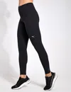 Puma Cloudspun High Waisted Full-length Tights In Black