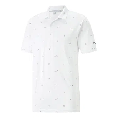 Puma Cloudspun Love Golf Polo Shirt 'white'