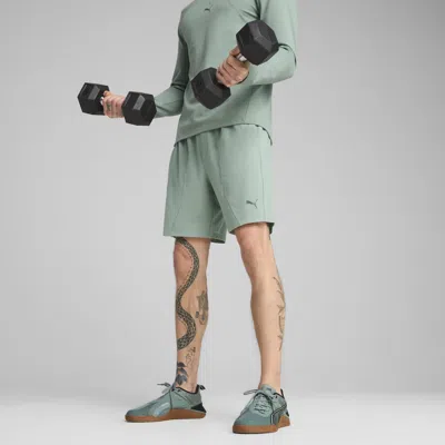 Puma Cloudspun Men's 7" Knit Shorts In Green
