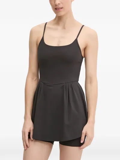 Puma Cloudspun Open-back Dress In Black