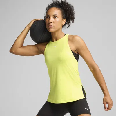 Puma Cloudspun Racerback Women's Tank Top In Yellow