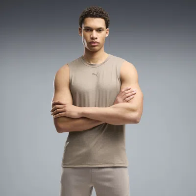 Puma Cloudspun Ultra Soft Men's Training Tank Top In Sand