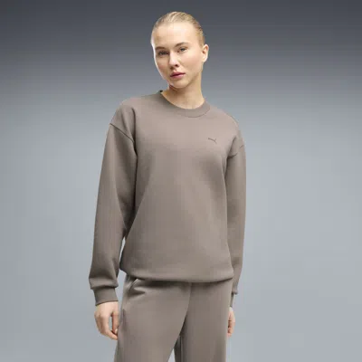 Puma Cloudspun Crewneck Sweatshirt In Gray