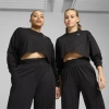Puma Cloudspun Women's Crossover Crew In Black