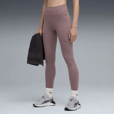 Puma Cloudspun Women's High-waist, Full Length Training Tights In Pink