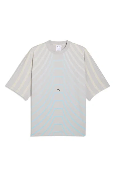 Puma Clrt Graphic T-shirt In Gray