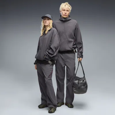Puma Clrt Relaxed Track Pants In Gray