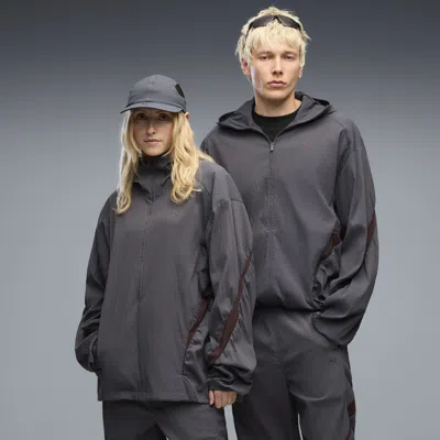 Puma Clrt Track Jacket In Gray
