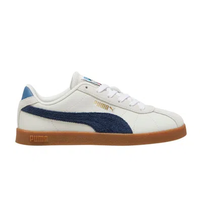Pre-owned Puma Club 2 Big Kid 'year Of Sport' | Cream | Kid's Size 4 In White