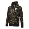 Puma Club Aop Printed Hooded Jacket Black