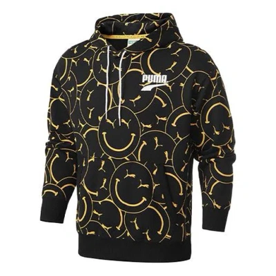 Puma Club Aop Printed Hoodie Tr 'black'
