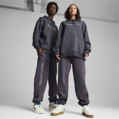 Puma Club De Course Fleece Sweatpants Unisex In Galactic Gray