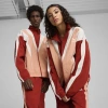 Puma Club De Course Track Jacket Unisex In Deeva Peach-mars Red