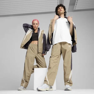 Puma Club De Course Track Pants Unisex In Oak Branch-galactic Gray