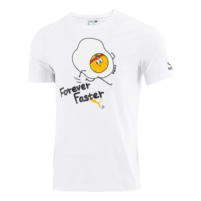 Puma Club Graphic T-shirt 'white'