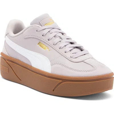 Puma Club Ii Era Platform Sneaker In Marble- White