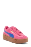 Puma Club Ii Era Platform Sneaker In  Pink-vivid Blue
