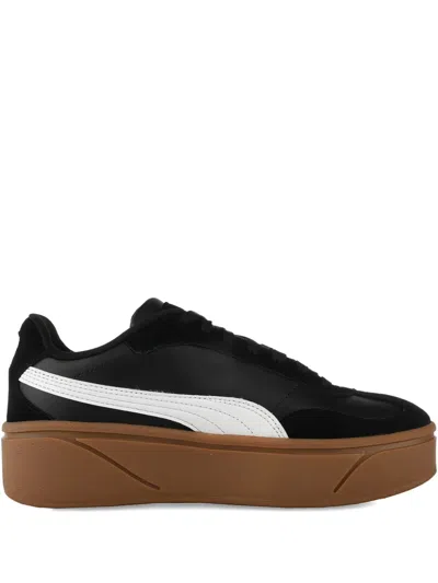 Puma Club Ii Era Platform Sneakers In Black