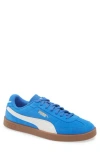 Puma Palermo Man Sneakers Bright Blue Size 9 Cow Leather In Blue