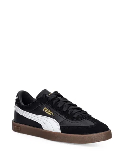 Puma Kids' Club Ii Era Suede-panel Sneakers In Black