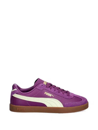 Puma Club Ii Era Suede-trimmed Sneakers In Purple