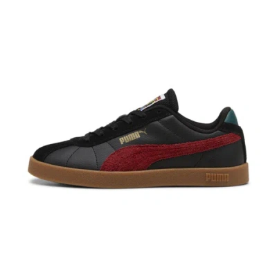 Puma Club Ii Year Of Sport Big Kids' Sneakers In Black-intense Red-gum