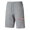 Puma Club Shorts 'grey White Red' In Gray