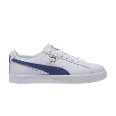 Pre-owned Puma Clyde Base 'blue Crystal' | White | Men's Size 5