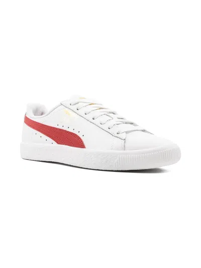 Puma Kids' Clyde Core L Foil Sneakers In White
