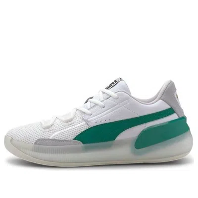 Puma Clyde Hardwood 'power Green' In Multi