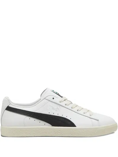Puma Clyde Leather "white Black" Sneakers