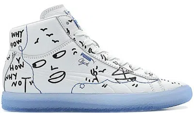 Pre-owned Puma Clyde Mid Shantell Martin (women's) Sneakers In  White