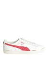 Puma Clyde Neverworn Iii Man Sneakers Ivory Size 9 Cowhide In White