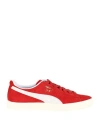 Puma Clyde Og Man Sneakers Red Size 9 Soft Leather In Red