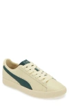 Puma Clyde Players Lane Lace Up Sneakers In Creamy Vanilla-red-black