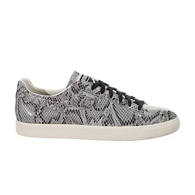Pre-owned Puma Clyde Snake | Silver | Men's Size 9.5