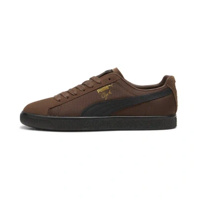 Puma Clyde Soph Men's Sneakers In Espresso Brown- Black