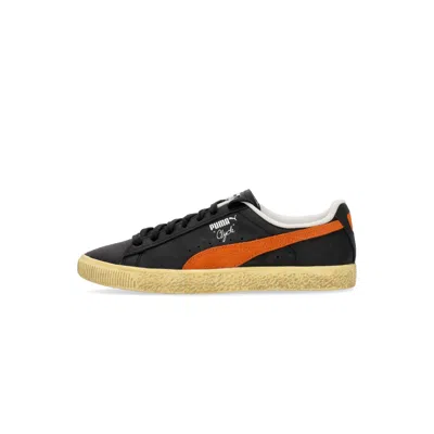 Puma Clyde Vintage Black/rickie Orange Men's Low Shoe