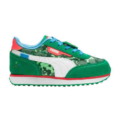 Pre-owned Puma Cocomelon X Future Rider Little Kid 'cody' In Green