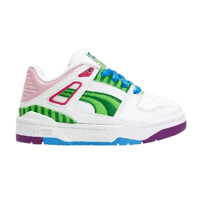 Pre-owned Puma Cocomelon X Slipstream Little Kid 'cocomelon Logo' In White