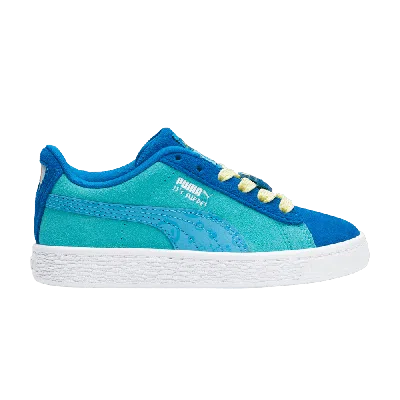 Pre-owned Puma Cocomelon X Suede Ac Little Kid 'jj' In Blue